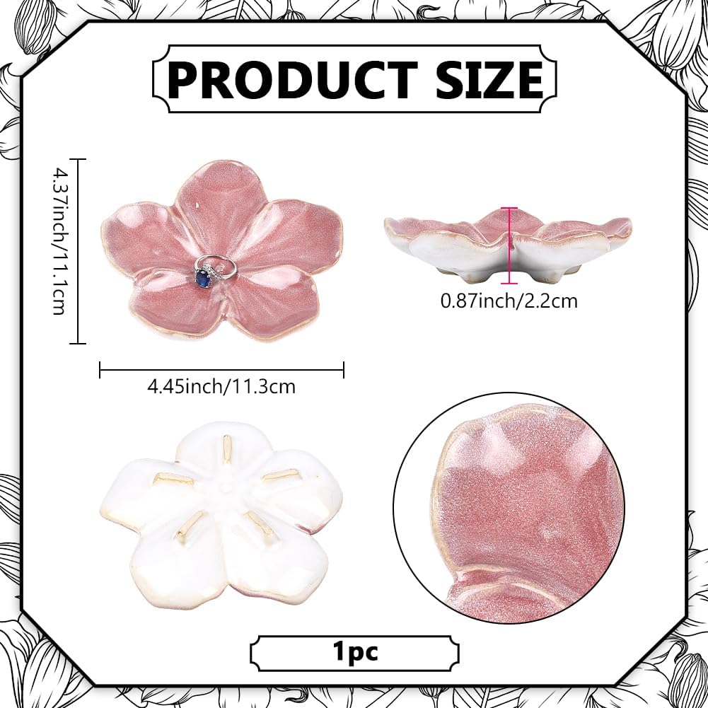 Ceramic Jewelry Dish Tray Small Trinket Tray Ring Holder