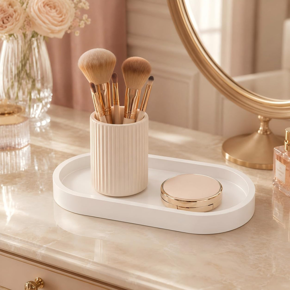 Bathroom Tray,Vanity Tray,Perfume Tray for Makeup,Perfume,Trinket