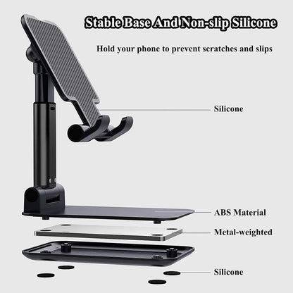 Meetuo 2 Pcs Cell Phone Stand for Desk Adjustable Desktop Phone Holder