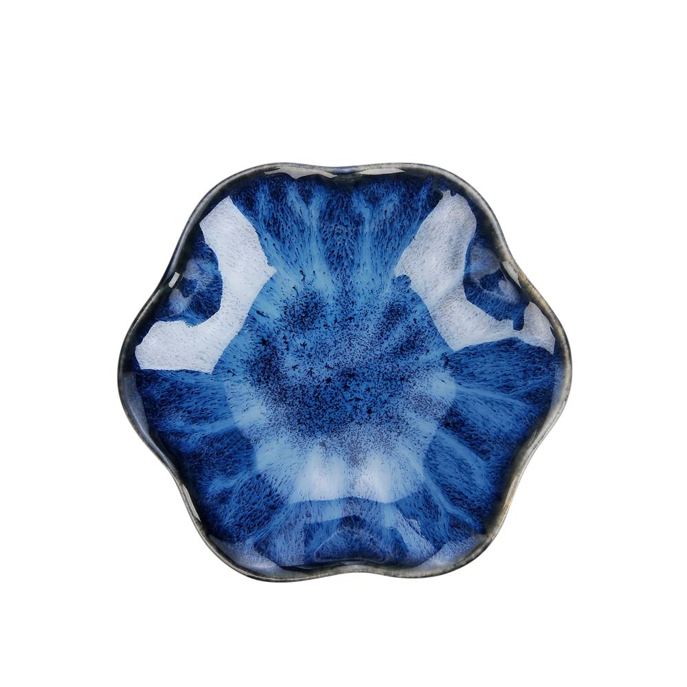 JAMEND CLXP Lotus Leaf Shape Decorative Ring Tray, Small Key Bowl, Ceramic Trinket Tray Jewelry Dish Organizing Necklace Earrings, Home Decoration for Mom Best Friend Sister, Light Green.