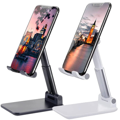 Meetuo 2 Pcs Cell Phone Stand for Desk Adjustable Desktop Phone Holder