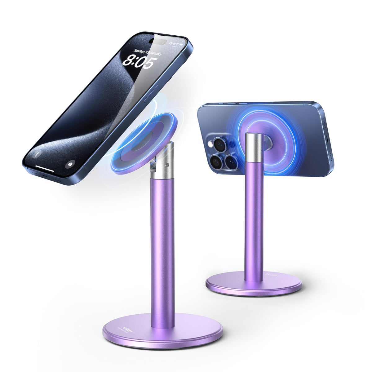 Nulaxy Magnetic Full Aluminum Cell Phone Stand with 360 Rotating Adjustment
