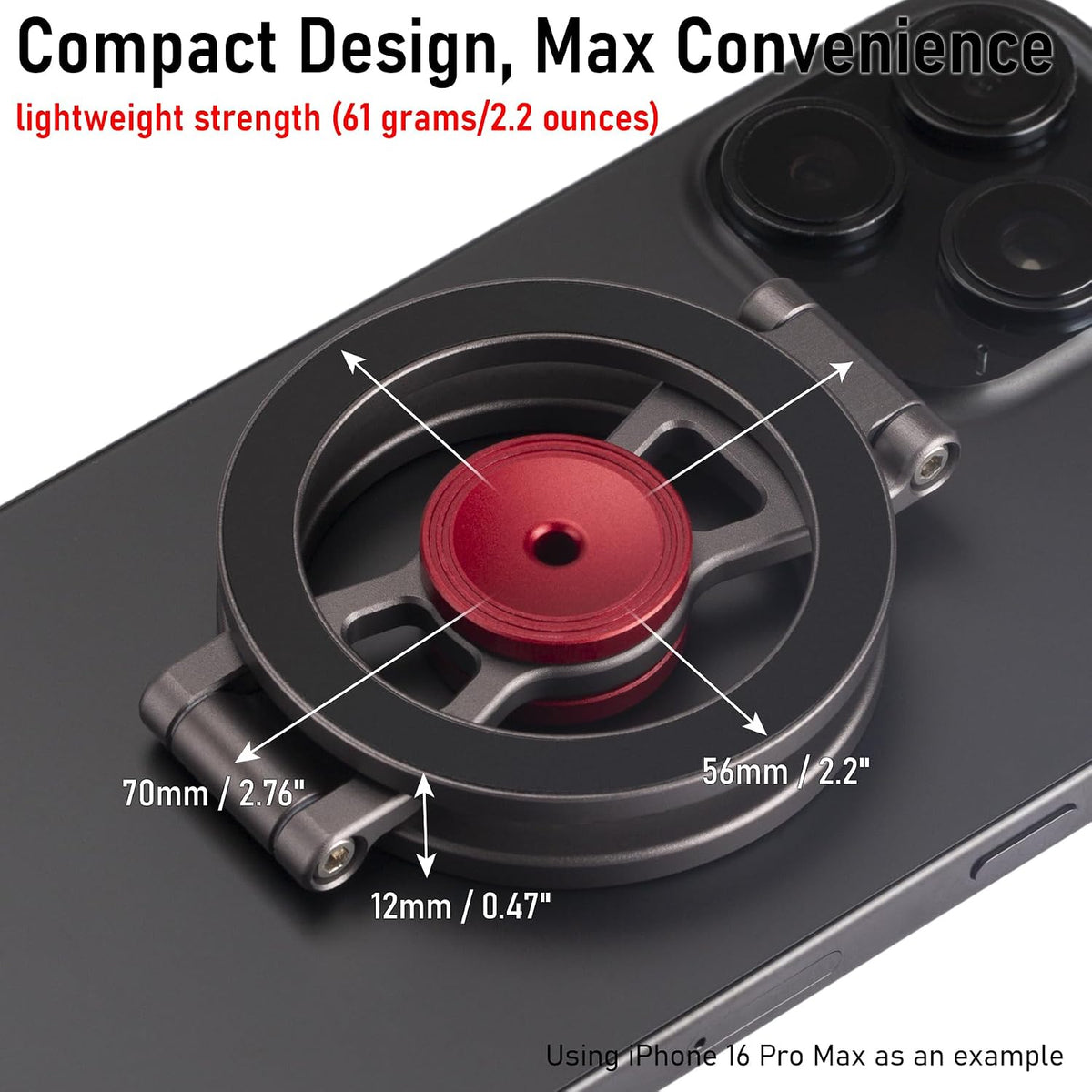 Magnetic Phone Stand & Fidget Spinner Combo for MagSafe iPhone 12‑17