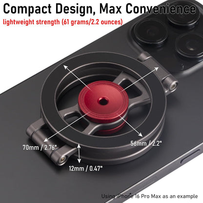 Magnetic Phone Stand & Fidget Spinner Combo for MagSafe iPhone 12‑17