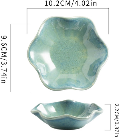 Ceramic Lotus Leaf Trinket Dish, Ring Holder for Jewelry