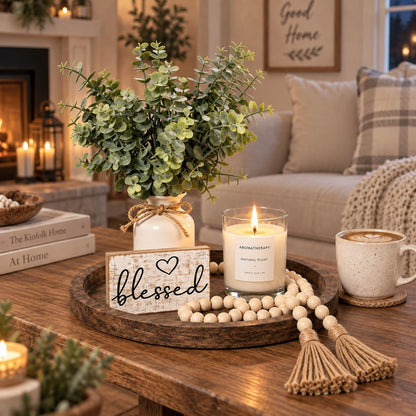 Rustic Modern Farmhouse Decor Set of 6 for Your Living Room