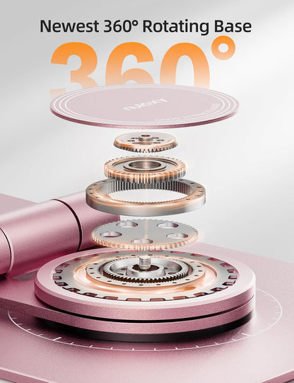 Nulaxy 360° Rotating Multi-Angle Adjustable Phone Stand, Rose Gold