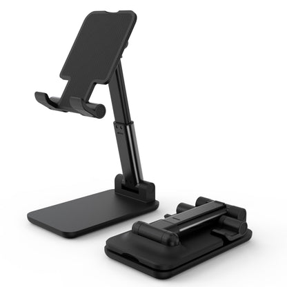 Cell Phone Stand, Adjustable Angle and Height Cell Phone Holder for Desk, Foldable and Portable, Anti-Slip Silicone Pad, Compatible with All Mobile Phones and 4-8 Inch Devices, Pink