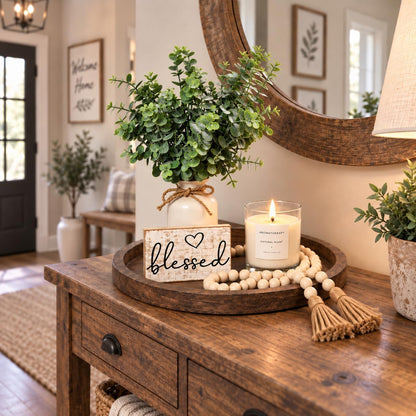 Rustic Modern Farmhouse Decor Set of 6 for Your Living Room