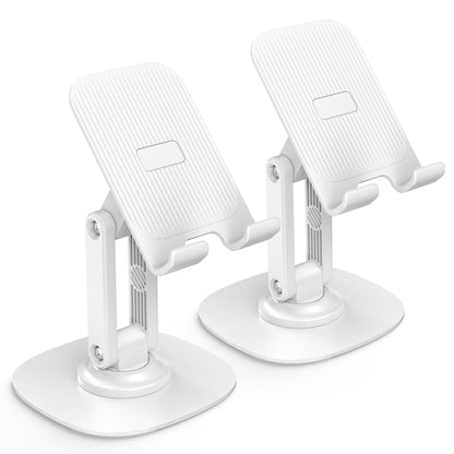 OMOTON Cell Phone Stand for Desk, 2 Pack Adjustable Foldable Phone Holder
