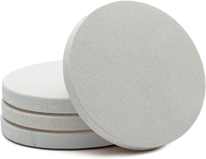 Thirstystone Round Natural Sandstone Coaster 4 Pack