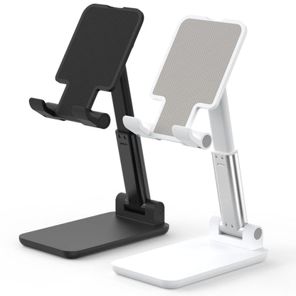 Cell Phone Stand, Adjustable Angle and Height Cell Phone Holder for Desk, Foldable and Portable, Anti-Slip Silicone Pad, Compatible with All Mobile Phones and 4-8 Inch Devices, Pink