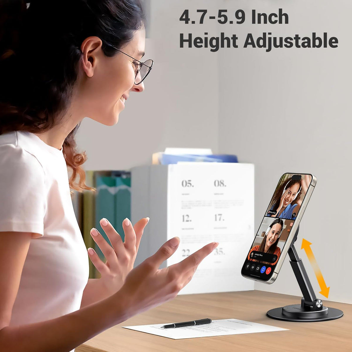 UGREEN Magnetic Phone Stand for MagSafe, Height Adjustable iPhone Stand