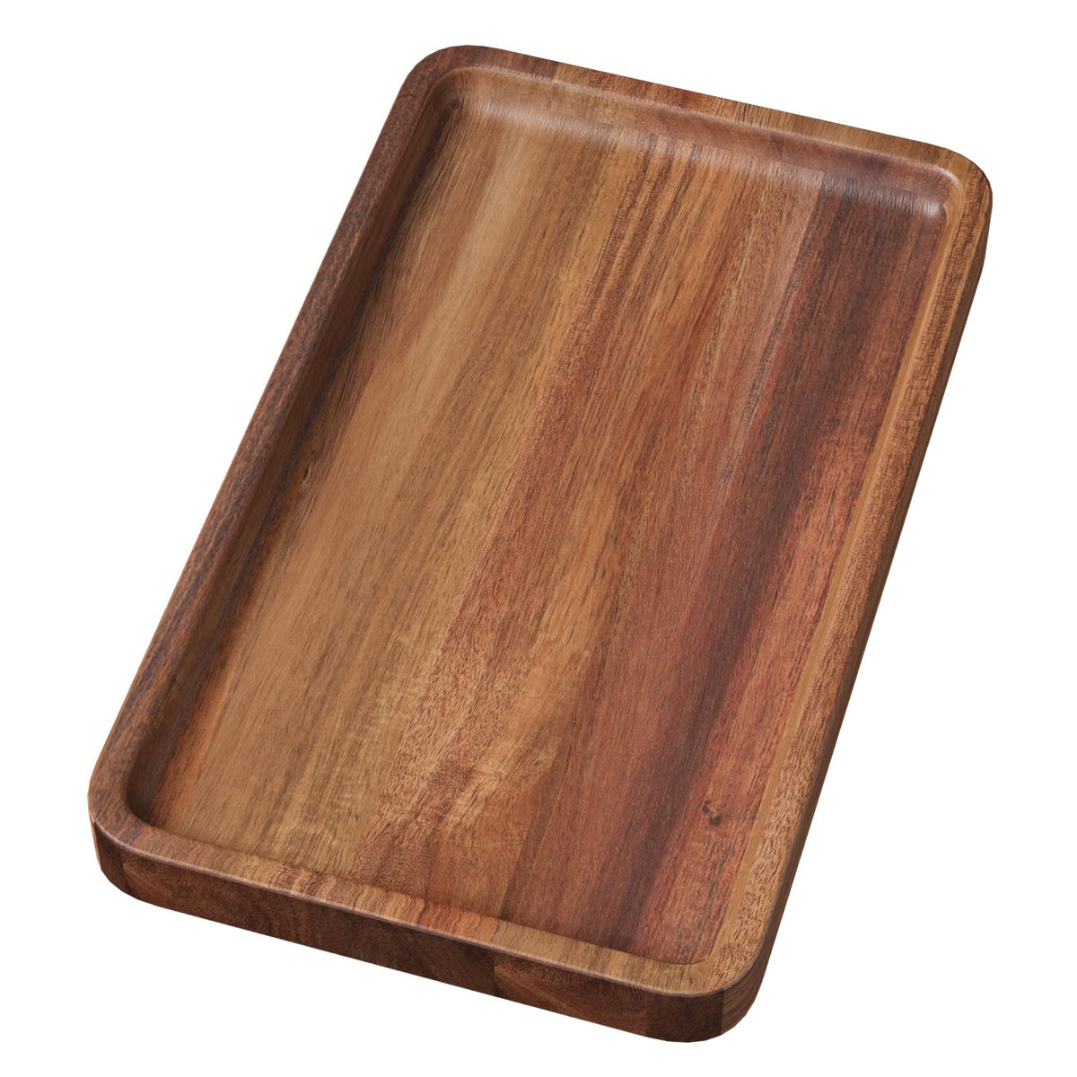VERTORGAN Acacia Wood Serving Tray,9.8x5.9 Inch Trays,Home Decor