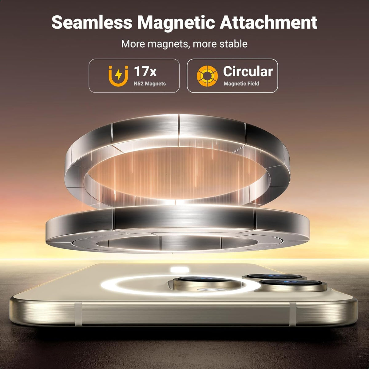UGREEN Magnetic Phone Stand for MagSafe, Height Adjustable iPhone Stand