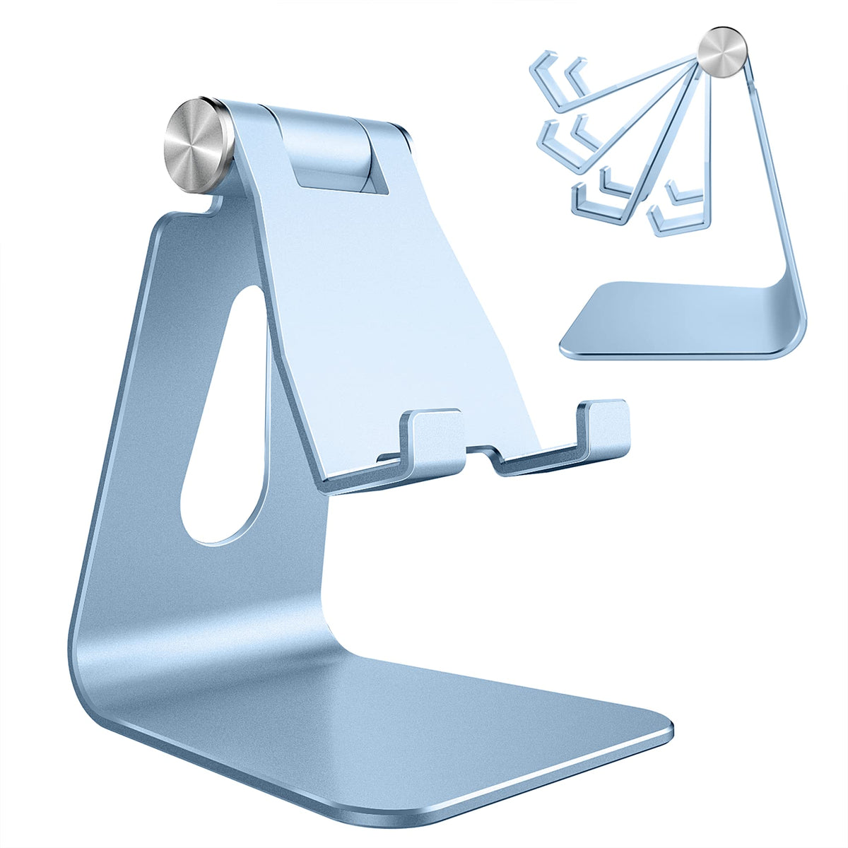 CreaDream Aluminum Cell Phone Stand, Adjustable Phone Holder for Desk