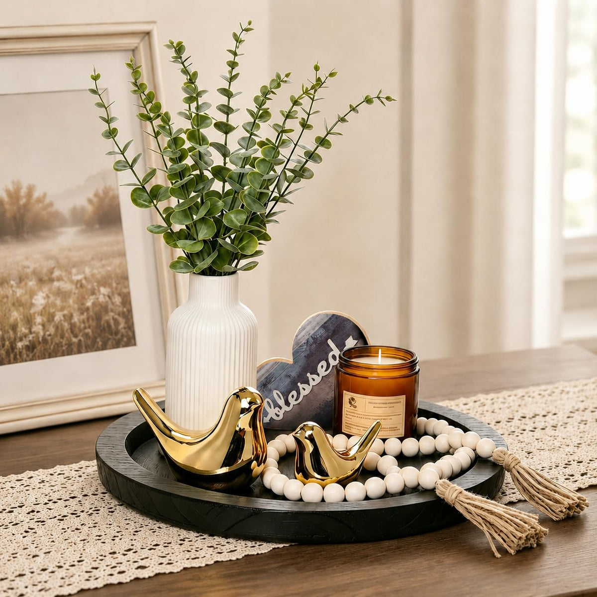Rustic Modern Farmhouse Decor Set of 6 for Your Living Room