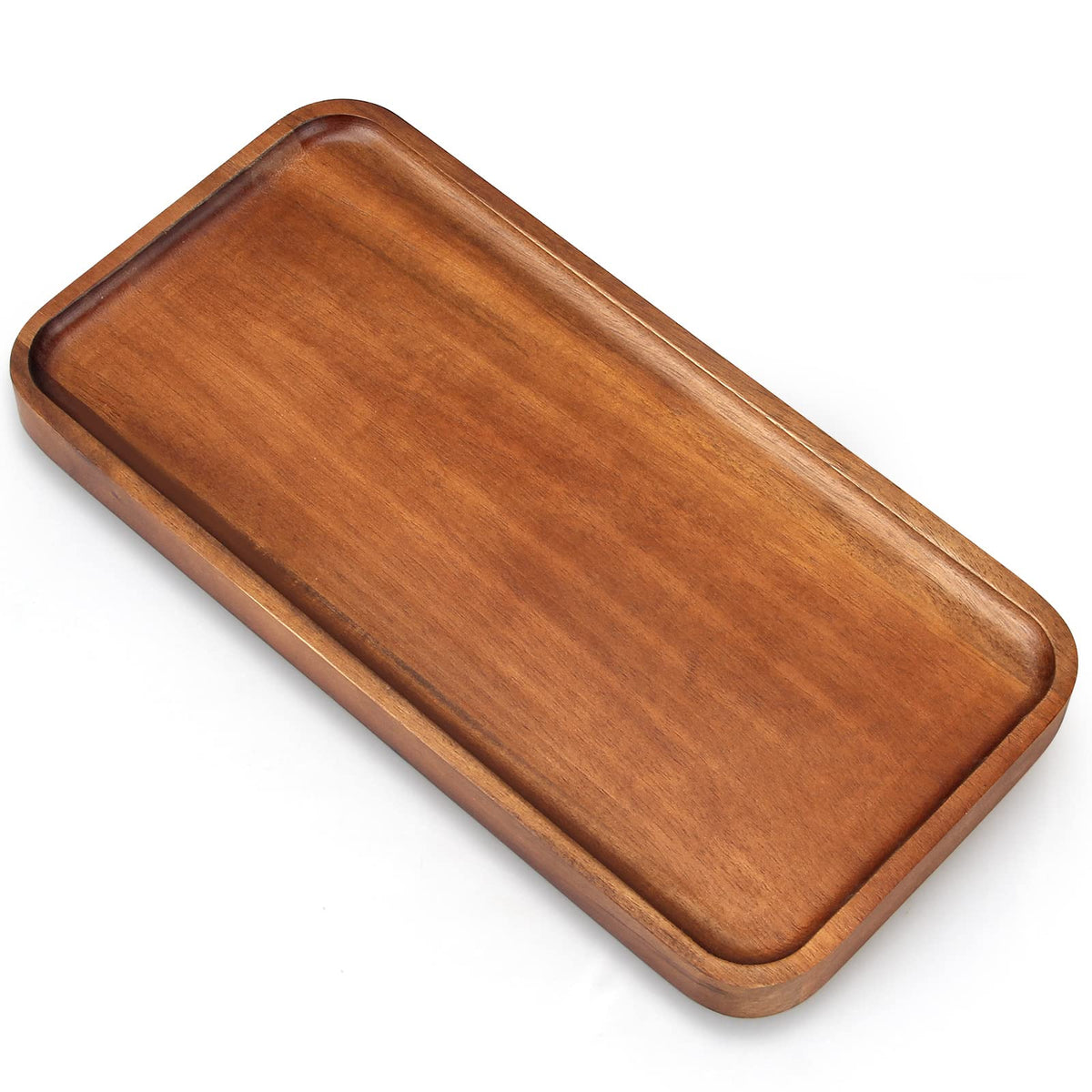 Acacia Wood Serving Tray Decor Small Cheese Charcuterie Boards Wooden Plate