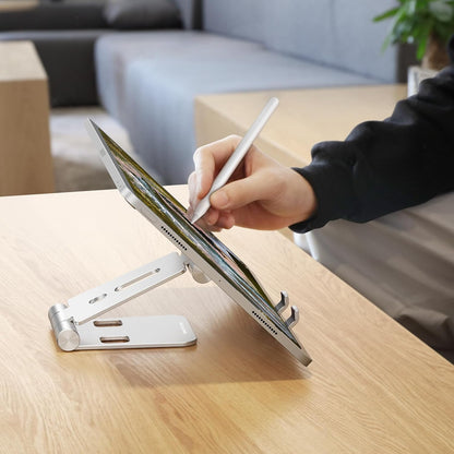OMOTON Foldable Cell Phone Stand, C4 Portable Aluminum Phone Holder