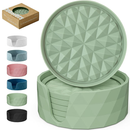 Silicone Drink Coasters Set of 4, Coaster for Desk
