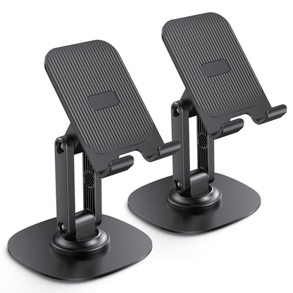 OMOTON Cell Phone Stand for Desk, 2 Pack Adjustable Foldable Phone Holder