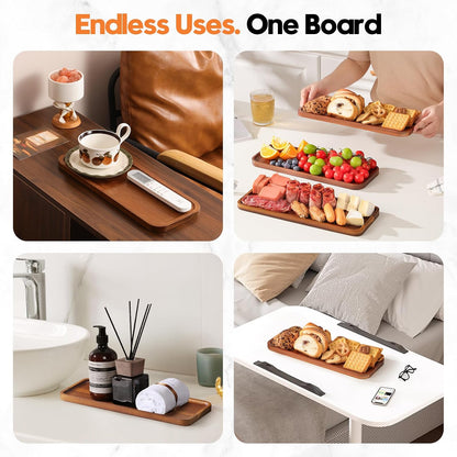 Small Wooden Tray and Platter, Mini Charcuterie Boards, 10"x5.5"