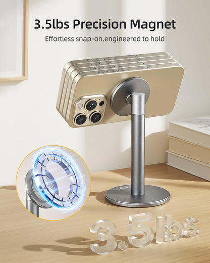 Nulaxy Magnetic Full Aluminum Cell Phone Stand with 360 Rotating Adjustment