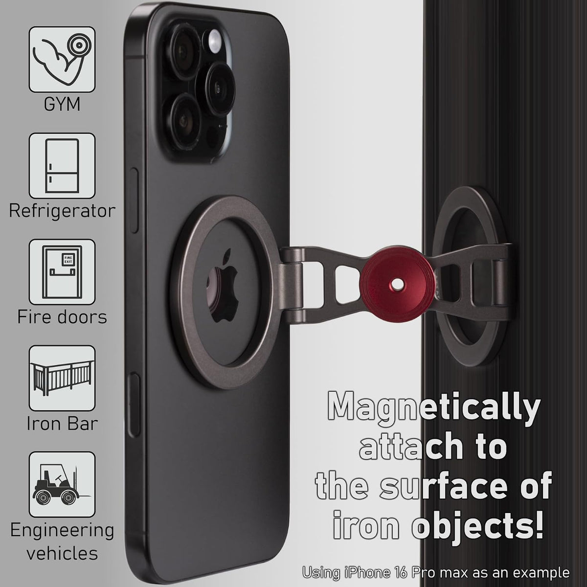 Magnetic Phone Stand & Fidget Spinner Combo for MagSafe iPhone 12‑17