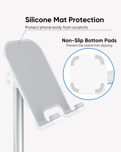 Cell Phone Stand, Phone Holder for Desk, Office Desktop iPhone Stand