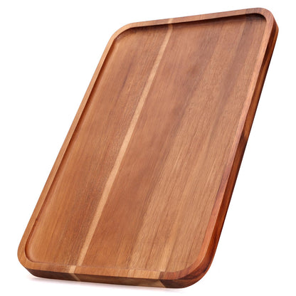 Acacia Wood Serving Tray Decor Small Cheese Charcuterie Boards Wooden Plate