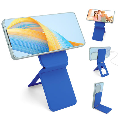 Magnetic Tripod Phone Stand, Slim Foldable Phone Holder for Iphone(Black)