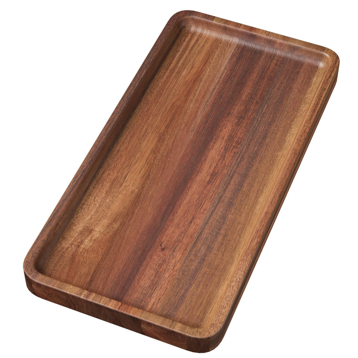 VERTORGAN Acacia Wood Serving Tray,9.8x5.9 Inch Trays,Home Decor