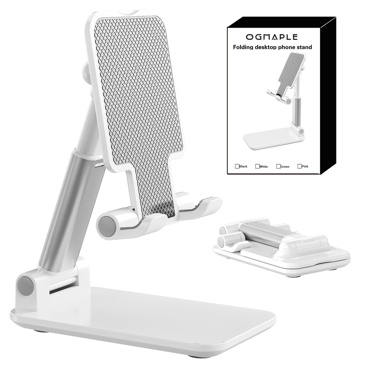 Phone Stand for Desk Cell Phone Holder Stands for iPhones, Black