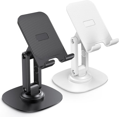 OMOTON Cell Phone Stand for Desk, 2 Pack Adjustable Foldable Phone Holder