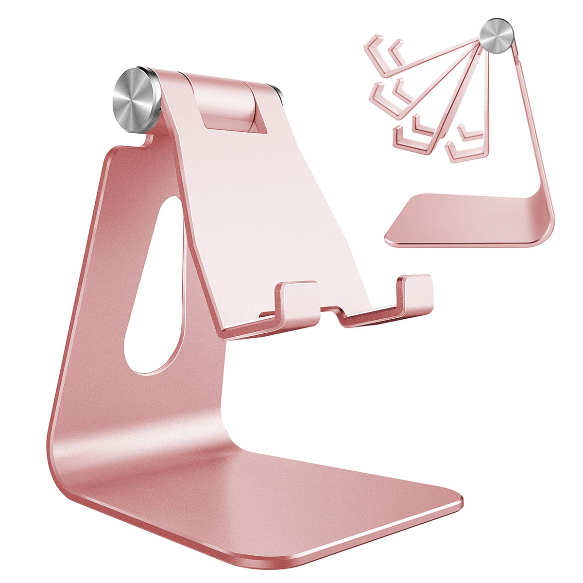 CreaDream Aluminum Cell Phone Stand, Adjustable Phone Holder for Desk