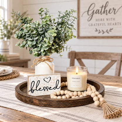 Rustic Modern Farmhouse Decor Set of 6 for Your Living Room