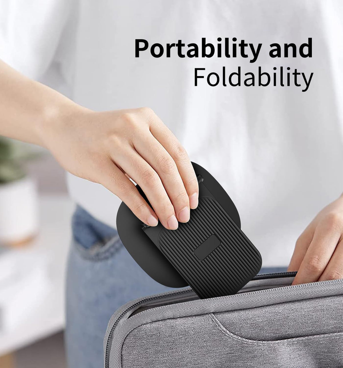 360° Rotating Cell Phone Stand for Desk (K69-Black)