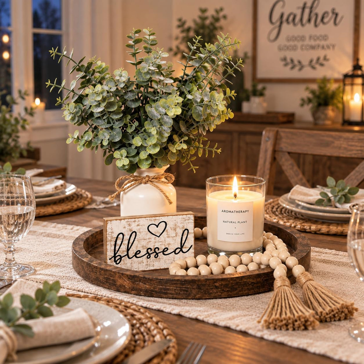 Rustic Modern Farmhouse Decor Set of 6 for Your Living Room