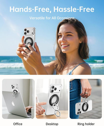 SYNCWIRE Magnetic Phone Ring Holder, for MagSafe Phone Grip Stand Kickstand