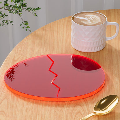Acrylic Coaster Decorative Plates, Irregular Bar Drink Coaster, Clear Cloud Shape Coffee Cup Coaster, Perfect for Tabletop Protection and Accessories Display.(Clear)