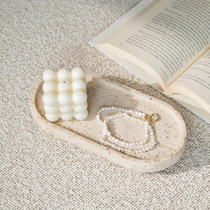 DN DECONATION Decorative Tray with Legs, 4 Footed Coffee Table Trays Decor
