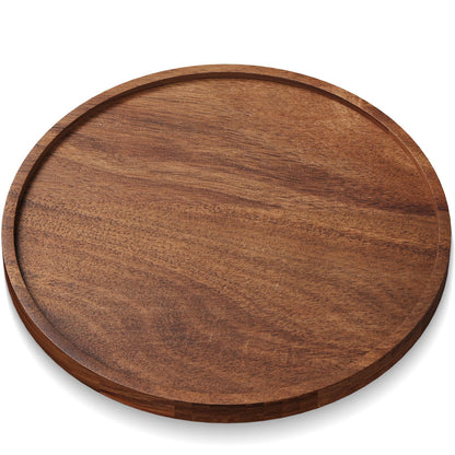 VERTORGAN Acacia Wood Serving Tray,8.7 Inch Decorative Trays,Home Decor