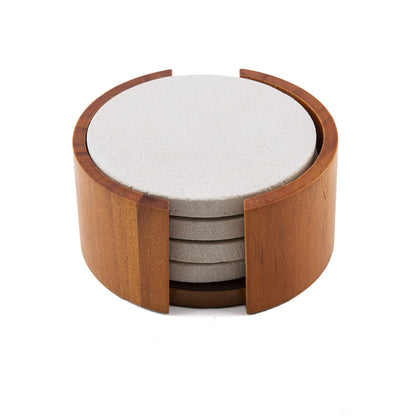 Thirstystone Brand - Desert Sand Coaster, Multicolor All Natural Sandstone - Durable Stone with Varying Patterns, Every Coaster Is An Original 4 inch round