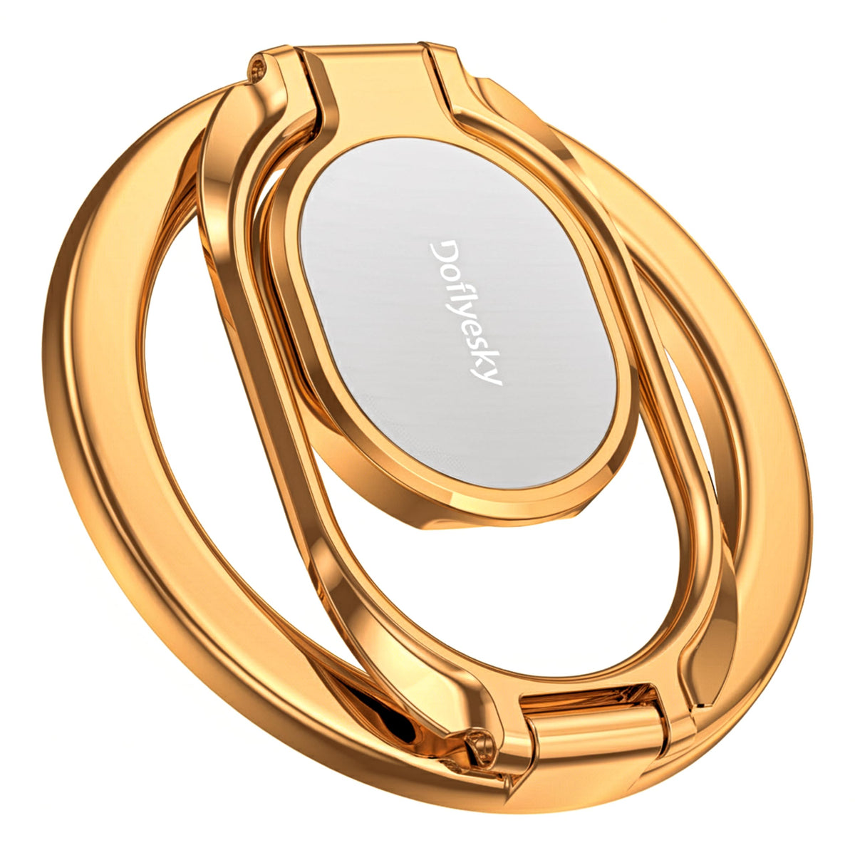 Doflyesky Magnetic Phone Ring Holder with Magsafe, Double Adjustable Gym Finger Ring Grip, Removable Phone Grip, for iPhone, iPad and Smartphones, Compatible with Magnetic Car Mount (Colorful)