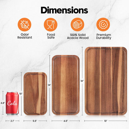 Small Wooden Tray and Platter, Mini Charcuterie Boards, 10"x5.5"