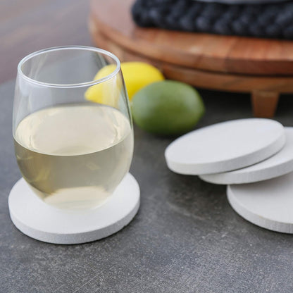 Thirstystone Round Natural Sandstone Coaster 4 Pack