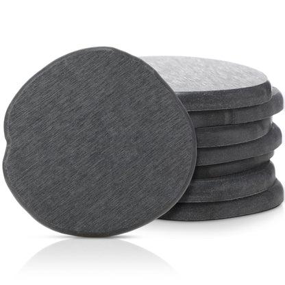 Diatomaceous Earth Coasters Set of 4，Cool Absorbent Quick-Dry Drink Coasters for Desks, Cute Modern Stone Design with Stylish White Aesthetic (4, White)
