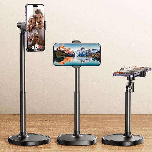 DIMONCOAT Phone Stand for Desk Angle Height Adjustable Phone Holder iPhone